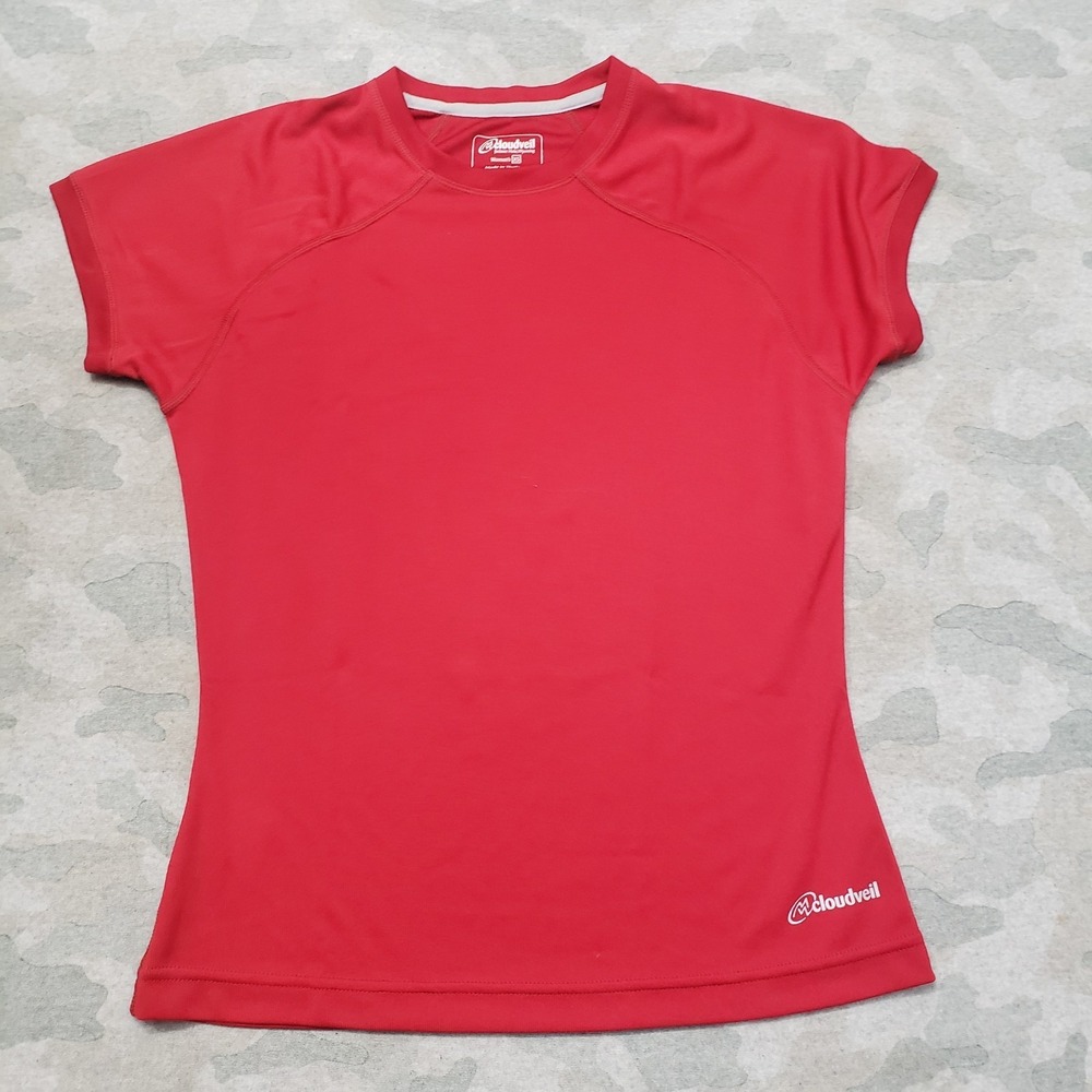 Cloudveil Shirt Womens XS Red Short Sleeve